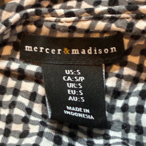 mercer & madison Black and White Gingham Sleeveless Mini Dress - Picture 3 of 3